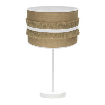Sobremesa Grande Natalia 1xe27 Blanco/saco-blanco 62x30x30 Cm