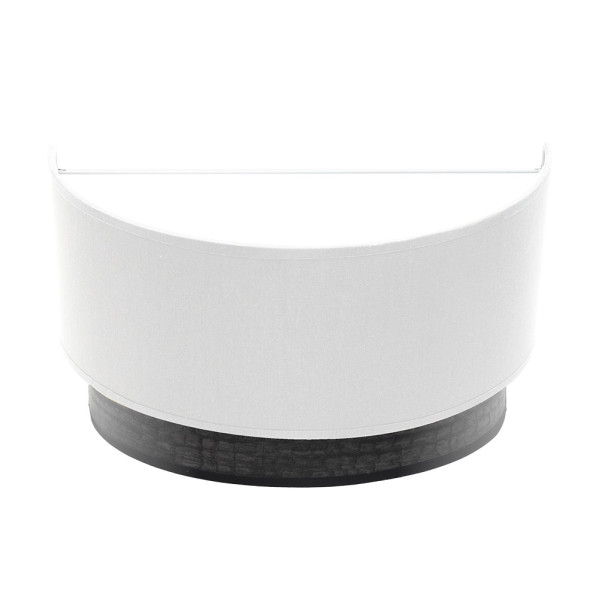 aplique Olga 1xe27 Blanco/madera Negra 15x30x16 Cm