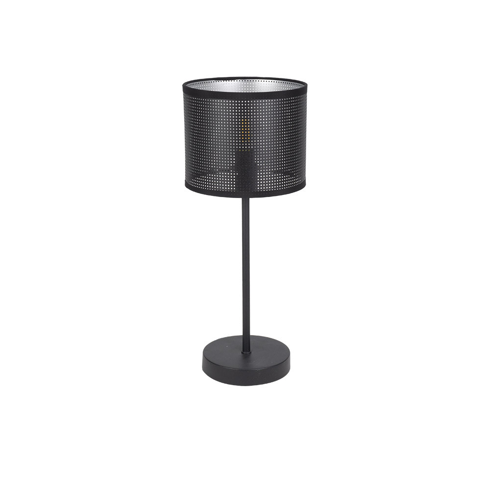 Sobremesa Anastasia 1xe14 Negro/negro-plata 42,5x17x17 Cm