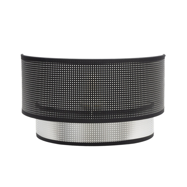 aplique Anastasia 1xe27 Negro-plata 17x30x15 Cm