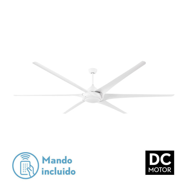 ventilador 30w Dc Moncayo Blanco 6 Aspas 6 Velocidades 254d C/remoto Memoria 3Temperaturas 2850lm