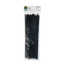 Bolsa 50 Bridas Util Negras 7,6x450mm. 100% Nylon 66 Resistentes Y Duraderas