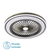 Ventilador Pruga 80w 3000-4000-6000k 6915lm Cuero 19x48d C/C.remoto+memoria+reg.intensidad+temporizador