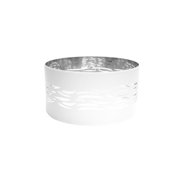 pantalla Colgante Niebla 1xe27 Blanco-plata 40Dx40dx20h