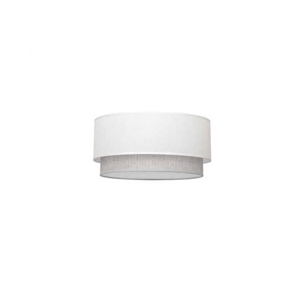 pantalla Pie Salon Kenya E27 Blanco/gris 40Dx38dx22h