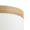 Pantalla Colgante Cloe M10 Blanca/madera-clara 50dx50dx22h Difusor Incluido