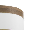 Pantalla Colgante Cloe M10 Blanca/madera-oscura 50dx50dx22h Difusor Incluido