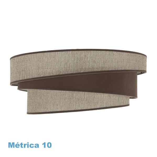 pantalla Colgante M10 Hara Marron 50dx40dx22h Difusor Incluido