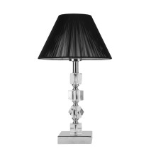 Sobremesa Cariz 1xe27 Cromo Pantalla Negra 42x25x 25 Cm