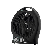 Termoventilador Electico Candil 2000w Negro 2potencias 3funciones, Termostato Reg. Seguro Y Asa 26,8x25,7x15,5cm