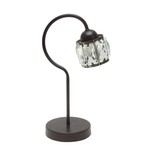 sobremesa Noble 1xe14 Marron/cuero 35x13x20 Cm