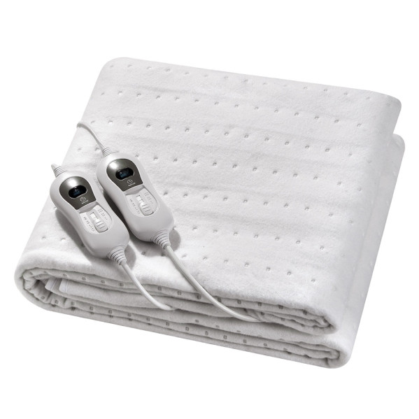 calientacamas Elect.bienestar Duo Blanco 60/120w 160x140cm 3niv.2 Control Indep.autoapagado Lavable
