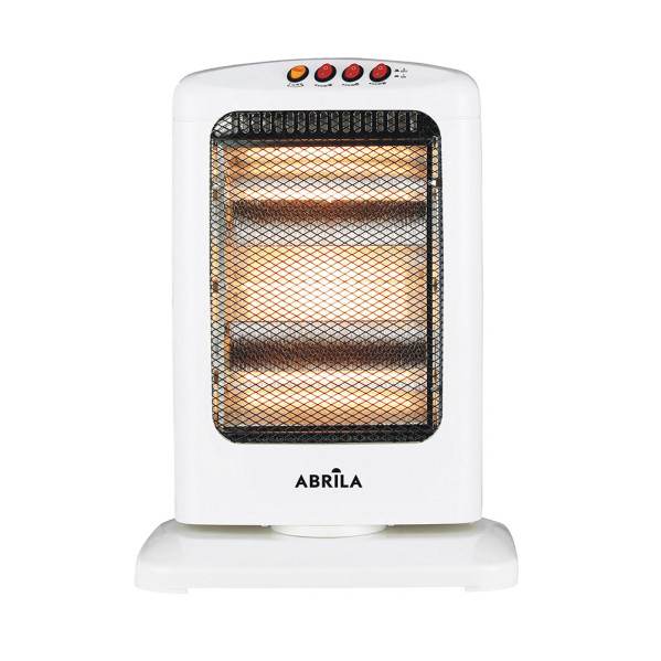 estufa Elect.candente 1200w Blanco 3pot Oscilante  3elem.antivuelco,asa 44x33x23 Cm