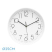 Reloj De Pared Minuto Blanco 25d Mov.continuo