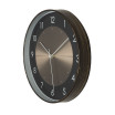Reloj De Pared Berwin Aluminio-negro 30d Movimiento Continuo
