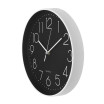 Reloj De Pared Tiempo Blanco-negro 30d  Movimiento Continuo