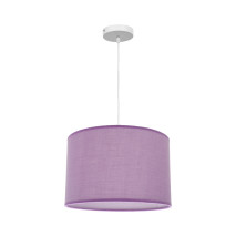 Colgante Petit 1xe27 Blanco/lila Regx28x28 Cm