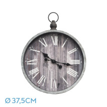 Reloj De Pared Velvet Rustico 44x37,5x6cm Agujas Retro
