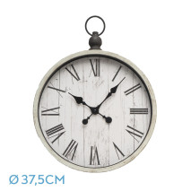 Reloj De Pared Velvet Beis 44x37,5x6cm Agujas Retro