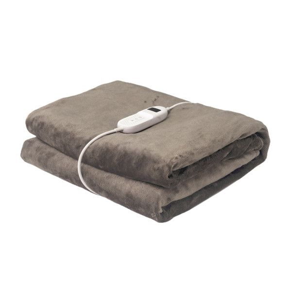 manta Elect.bienestar Marron 160w 180x130cm 9nivel Temporizador,desmontable Y Lavable