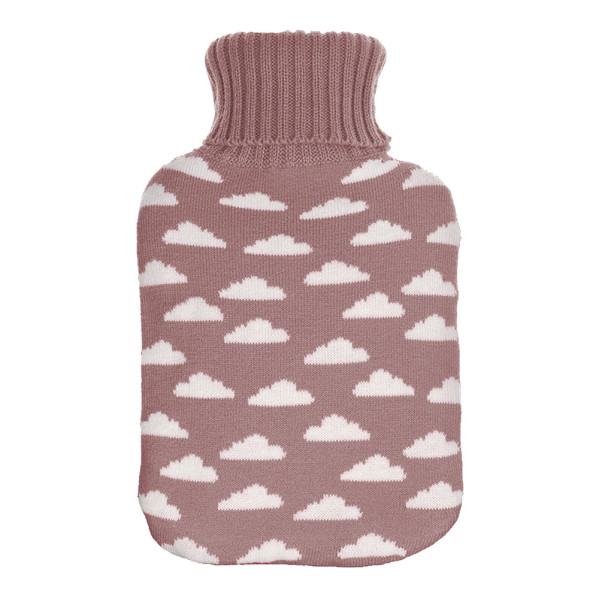bolsa Agua Caliente Mimo 1,7l Forro Rosa Nubes 20x32x4 Cm Flexible Y Agradable Al Tacto