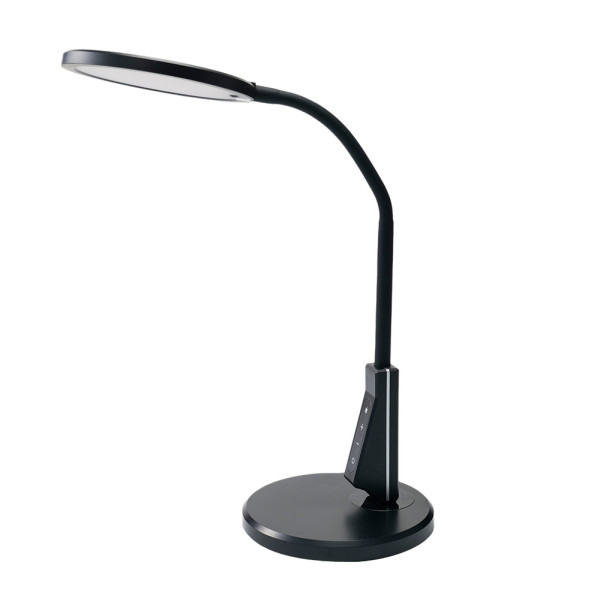 flexo Pandeo 7w 3000-4500-6000k Negro 595lm Usb  Tactil,memoria,int.regulable 62x17,5x17,5cm