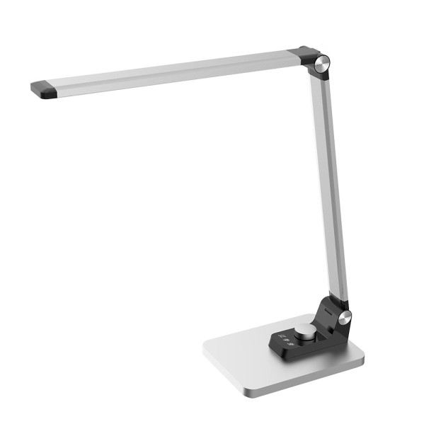 flexo Olimpo Plata 10w 800lm 3000-4500-6000k Reg.int.memoria Articulable Plegable 43,1x13,7x35,6cm