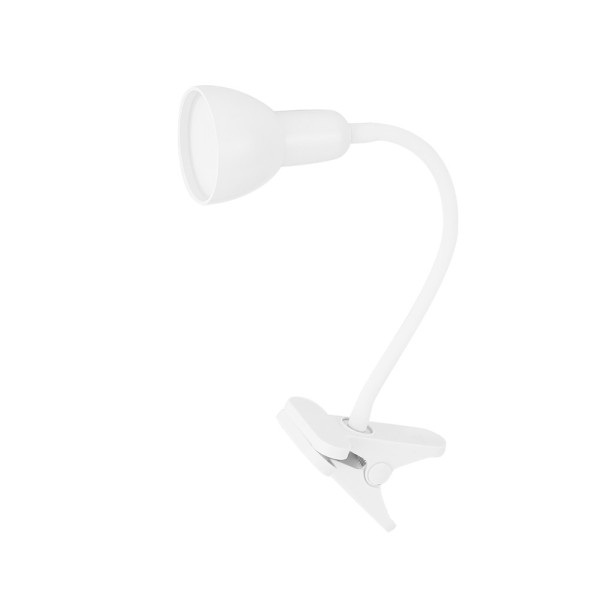 flexo Gates Blanco 6w 450lm 5000k Fijacion C/pinza Flexible Orientable 31x7x11,5 Cm