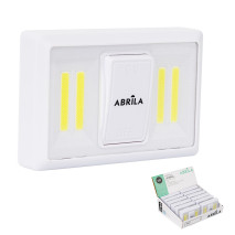 Luz De Armario Led Cob Umbral 200lm C/interruptor 3x11,5x7,5cm Iman, Adhesivo Y Colgar