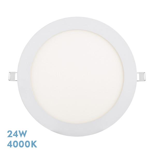 Downlight Tanzanita 24w 4000k Blanco 2160lm  2x22,5x22,5 Cm Corte 20d