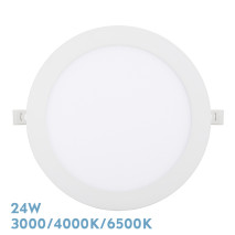 Downlight Empotrar Silex 24w 3000-4000-6500k Blanco 2160lm Redondo 22,5d Corte 20d