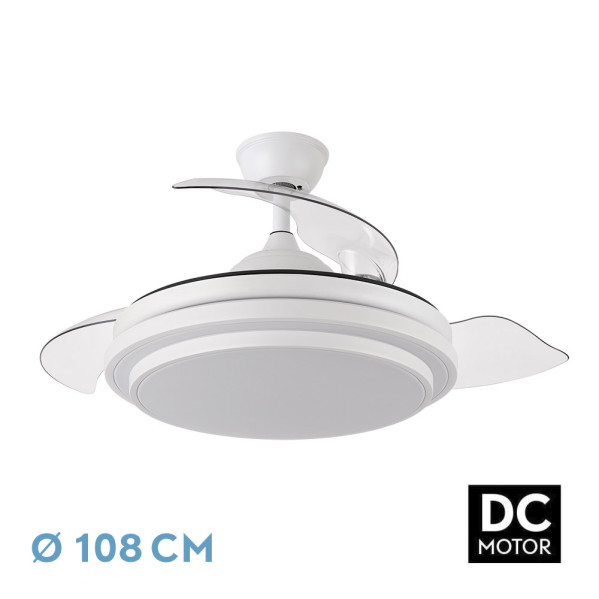 VENTILADOR  DC IBE 72W 6117LM PLATA 3A