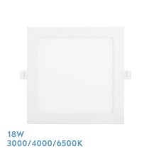 Downlight Empotrar Abaco 18w 3000-4000-6500k Blanco 1620lm Cuadrado 1,3x22,5x22,5cm Corte 20d