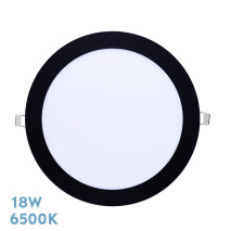 Downlight Tanzanita 18w 6500k Negro 1620lm  2x21,8x21,8 Cm Corte 20,5d