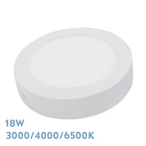 Downlight Superf.diorita 18w 3000k-4000k-6500k Blanco 1620lm 3,5x22x22 Cm