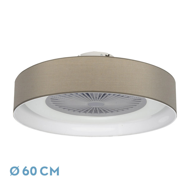 ventilador Ibor 72w Piedra 5 Asp. 60d 3000-4000-6000k 8000lm Inten.reg.remoto.temporiz.memoria