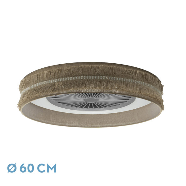ventilador Kala 72w Saco 5 Asp.3000-4000-6000k 8000lm Remoto,memoria,reg.int,temporizador 25X60X60 Cm 