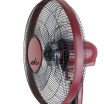 Ventilador De Pie Borlon Negroburdeos 3 Vel55w 5x2 aspas Orientable Remoto Temporizador Regx43x40 Cm