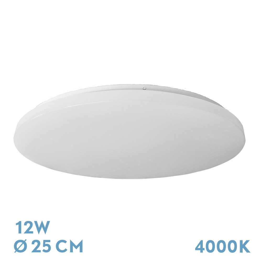 Plafon Tadeo 12w 4000k Blanco 5,5x25x25cm 1180lm