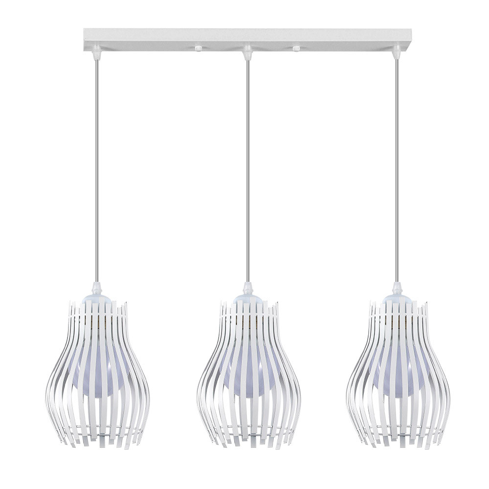 Regleta Ragusa Blanca 3xe27 Regx64x16cm