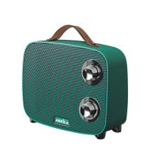 Termoventilador Ceramico Ptc Corcega 1500w Verde/cromo 3funciones Corte Termico seg.antivuelco 21x23x13,6 Cm