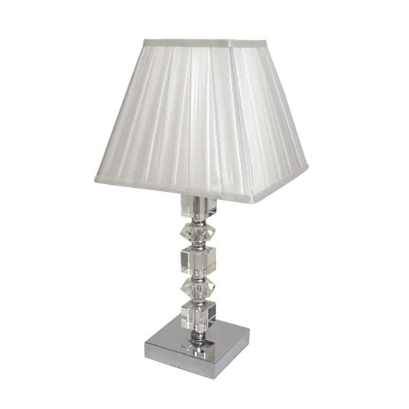 Sobremesa Cristal Peq Serie Belen 1xe14 C/pant Bla