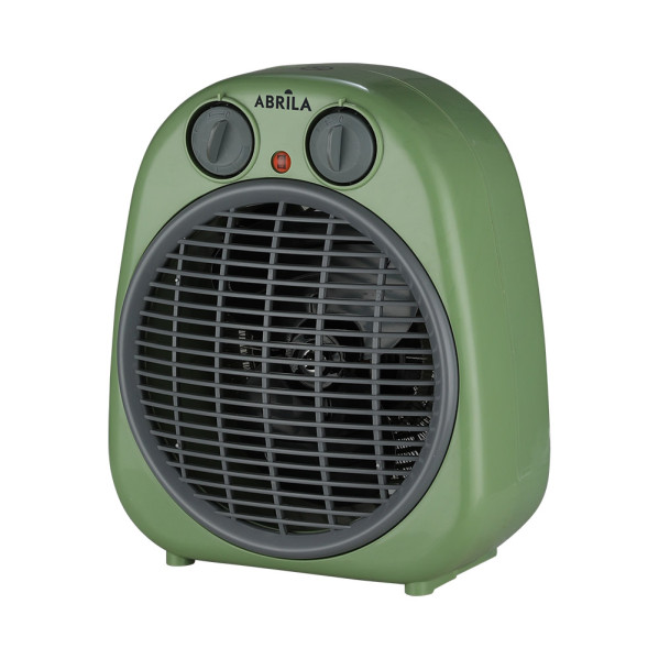 Termoventilador Fogata 2000w Verdegris 2potencias 3funciones Termostato Regseguroantivuelco 24x20x13cm