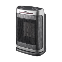 Termoventilador Ceramico PTC Fogon 1500w Plata 2potencias 3funciones Termost. Regu. Seguridad, Antivuelco 29x19x14,5cm
