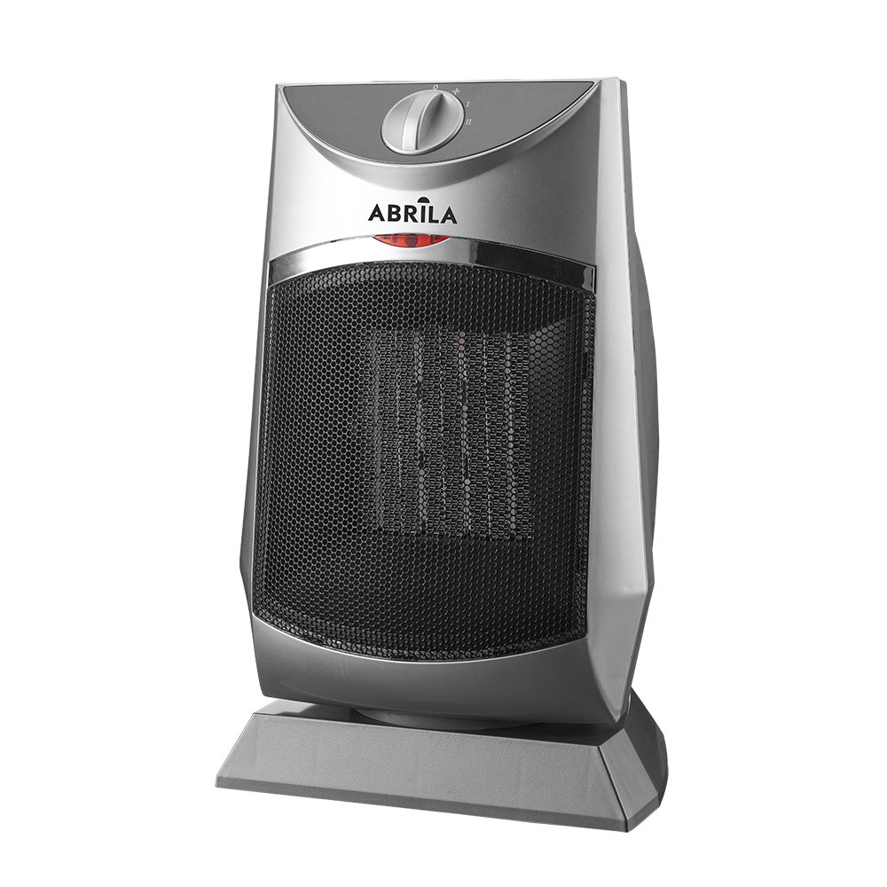 Termoventilador Ceramico PTC Calidez 1500w Plata 2potencias 3funciones.protecc.seguridad, Antivuleco 32,5x20x 17cm