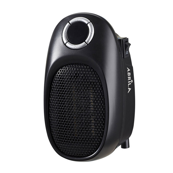 Mini Termoventilador Ceramico Malasia 500w Negro Temperatura Reg,temporizador Seguridad Display 16x9x12cm