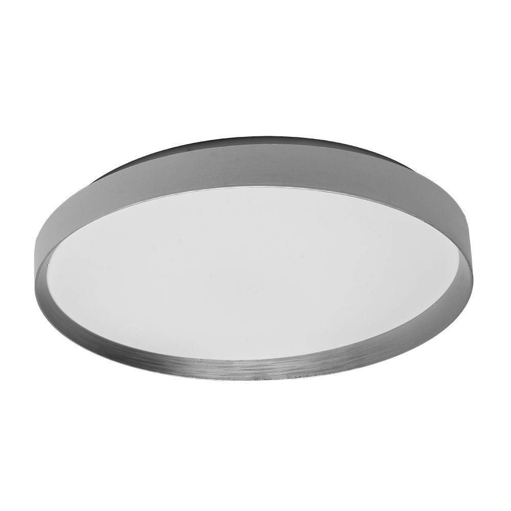 Plafon Alora 60w 3000-4200-6500k Blanco/plata 8x50x50cm 5400lm C/remoto, Reg.intensidad Y Memoria