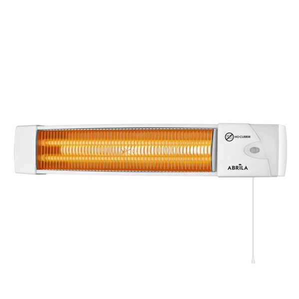 Estufa Cuarzo Africa 1200w Blanco 2 Potencias Control Cadena De Tiro 104x57x108 Cm