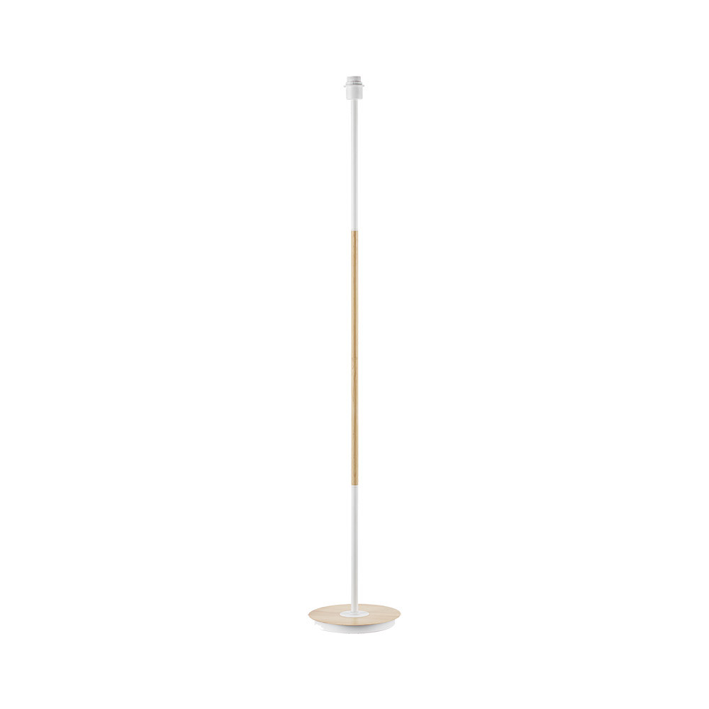 Arm.pie Salon Tropico 1xe27 Blanco/haya 148x25x25cm