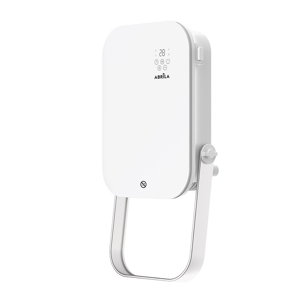 Termoventilador Pared Baño Austria 2000w Blanco 3funciones c/remoto y toallero Display Ip24 50x25x13cm